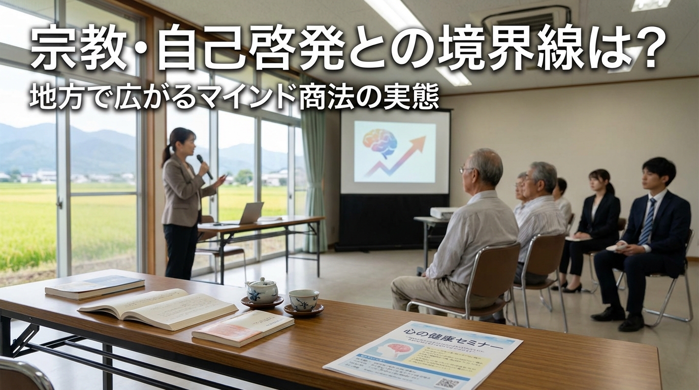 宗教・自己啓発との境界線は？地方で広がるマインド商法の実態